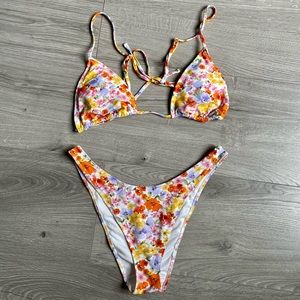 NWOT F21 Floral Bikini